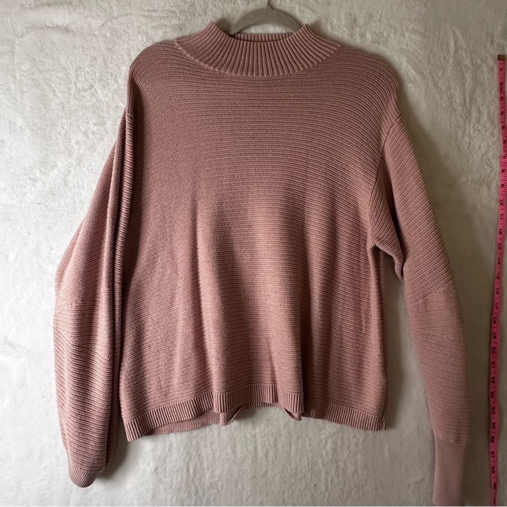 Topshop Dusty Pink Mock Turtleneck Sweater size 10